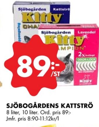ÖoB Sjöbogården kattsand erbjuda