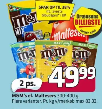 Fleggaard M&M's El. Maltesers erbjuda