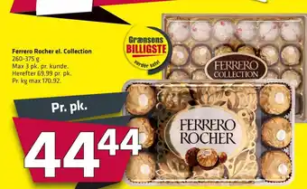 Fleggaard Ferrero Rocher el. Collection erbjuda