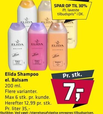 Fleggaard Elida Shampoo el. Balsam erbjuda