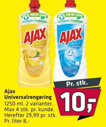 Fleggaard Ajax Universalrengøring erbjuda