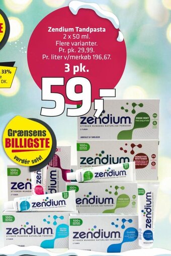 Fleggaard Zendium Tandpasta erbjuda