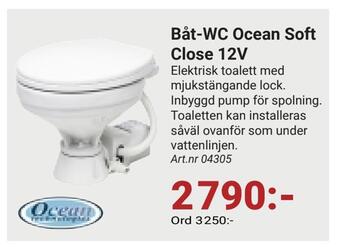 Erlandsons Brygga Båt-wc ocean soft close 12v erbjuda