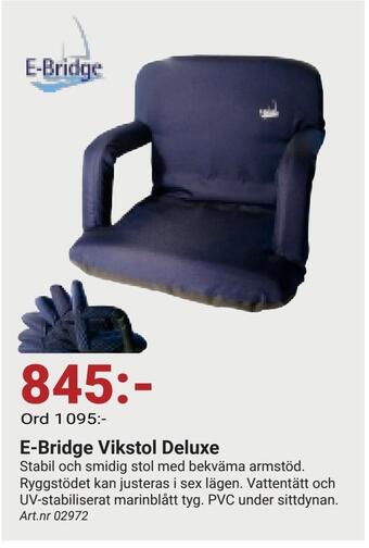 Erlandsons Brygga E-bridge vikstol deluxe erbjuda