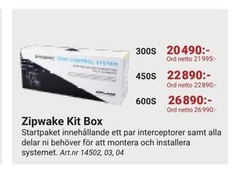 Zipwake kit box