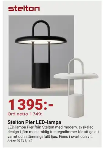 Erlandsons Brygga Stelton pier led-lampa erbjuda