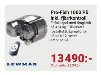 Erlandsons Brygga Pro-fish 1000 pb inkl. fjärrkontroll erbjuda