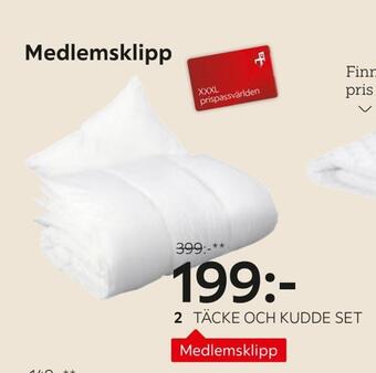 XXXLutz Täcke och kudde set erbjuda