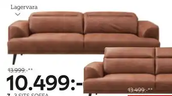 XXXLutz 3 sits soffa "johnnie", 10499,00 2,5 sits soffa erbjuda