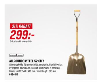 Swedol Karlstad snöskyffel erbjuda