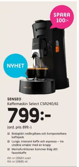 Senseo espressomaskin