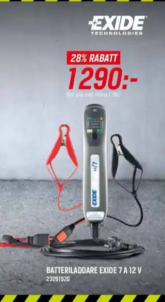 Exide laddare för bil