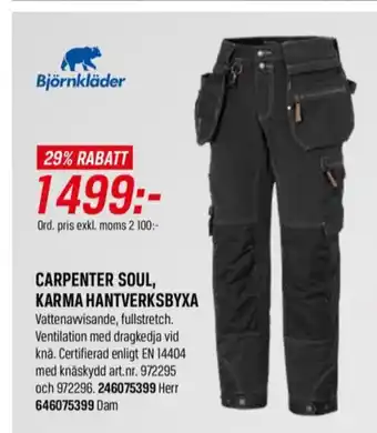 Swedol Björnkläder arbetsbyxor erbjuda