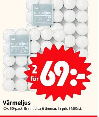 Rostedts Livs Värmeljus erbjuda