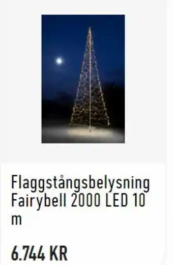 Granngården Flaggstångsbelysning Fairybell 2000 LED 10m erbjuda