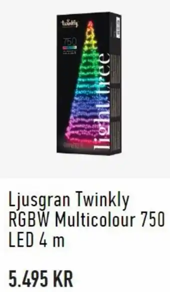 Granngården Ljusgran Twinkly RGBW Multicolour 750 LED 4m erbjuda