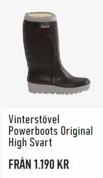 Granngården Vinterstövel Powerboots Original High Svart erbjuda