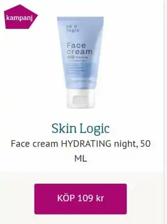 Apoteksgruppen Skin Logic Face Cream Hydrating Night, 50ml erbjuda