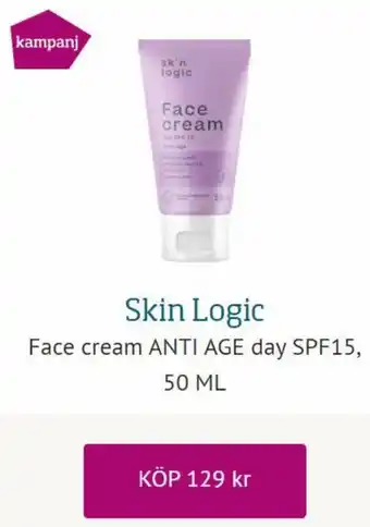 Apoteksgruppen Skin Logic Face Cream Anti Age Day SPF15, 50ml erbjuda