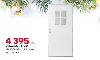 Byggmax Ytterdörr blidö erbjuda