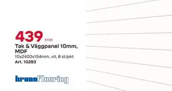 Krono flooring takpanel