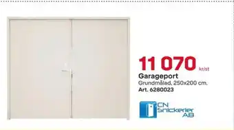 Cn snickerier garageport