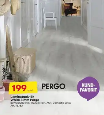 Byggmax Pergo laminatgolv erbjuda