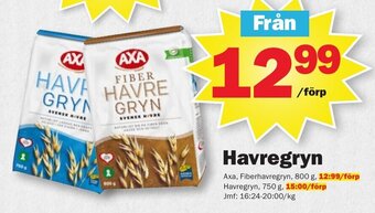 Pekås Havregryn erbjuda