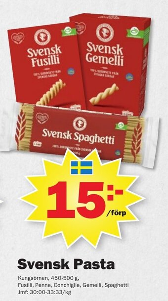 Pekås Svensk Pasta erbjuda