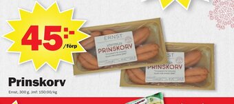 Pekås Prinskorv erbjuda