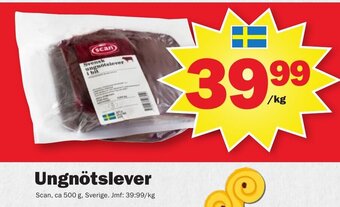 Pekås Ungnötslever erbjuda