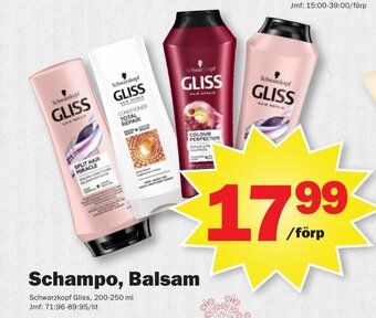 Pekås Schampo, Balsam erbjuda