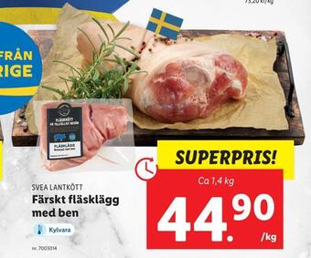 Lidl Färskt fläsklägg med ben erbjuda
