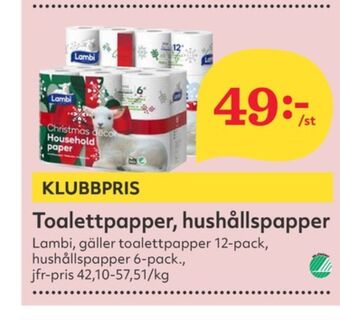 Hemköp Decorated toalettpapper erbjuda