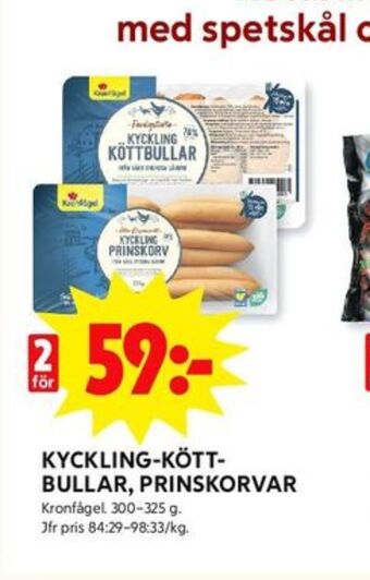 ICA Kvantum Kronfågel kycklingköttbullar erbjuda