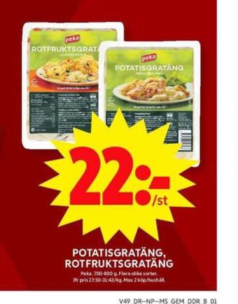 ICA Maxi Peka potatisgratäng erbjuda