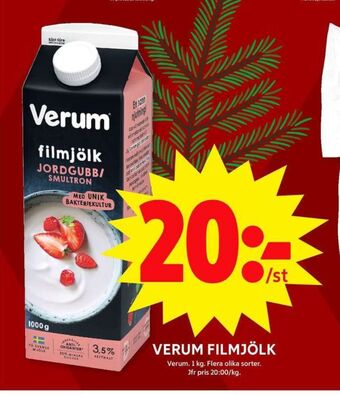 ICA Maxi Verum filmjölk erbjuda