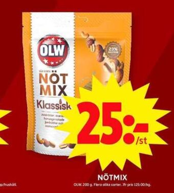 ICA Maxi Olw nötmix erbjuda