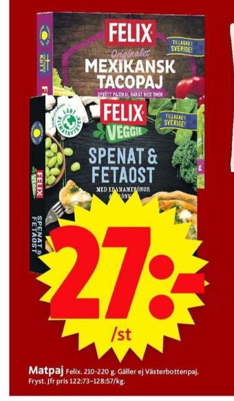 ICA Supermarket Felix matpajer erbjuda