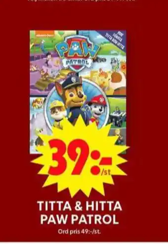 Paw patrol barnböcker