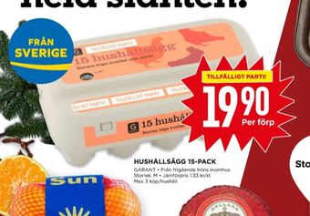 Willys Garant ägg erbjuda