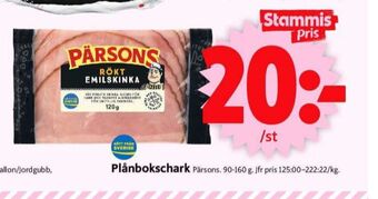 ICA Supermarket Pärsons skinka erbjuda