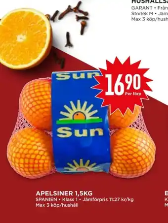 Willys Hemma Sun apelsiner erbjuda