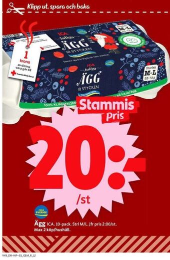 ICA Supermarket Ica ägg erbjuda
