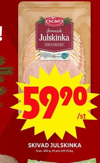 ICA Maxi Scan julskinka erbjuda