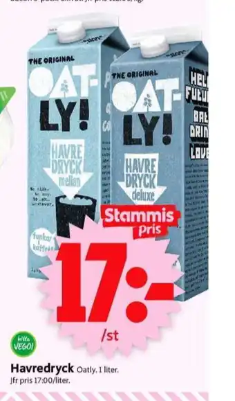 ICA Supermarket Oatly havredryck erbjuda
