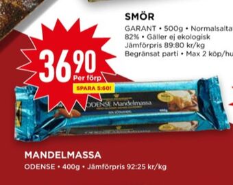 Willys Odense mandelmassa erbjuda