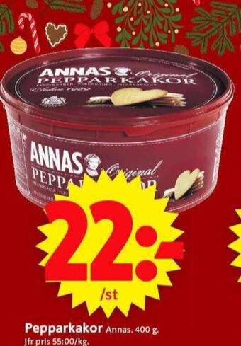 Annas pepparkakor