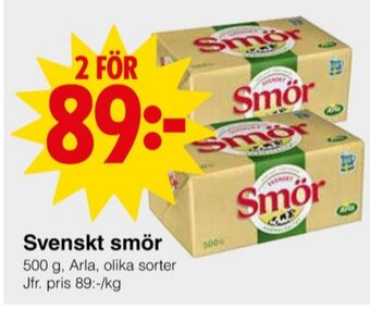 Matöppet Svenskt smör erbjuda