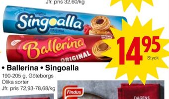 Matöppet Ballerina kaffekex erbjuda